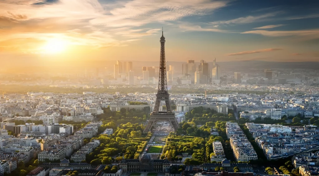 La ville de Paris sous sa meilleure angle, montrant  à quel point c'est une excellente ville en matière d'investissement locatif